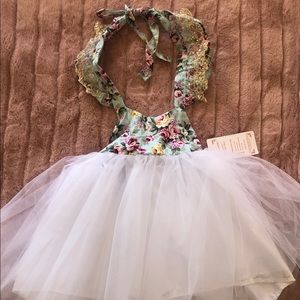 SOLD - Little girl white tulle dress